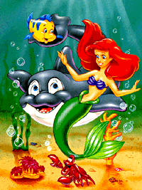 Ariel, Sebastian, Spot, and Flounder