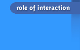 Role of Interaction